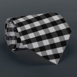 Gravata Black White Gray Checkerboard<br><div class="desc">Great gift ideas for birthday,  Christmas,  Father's Day ... </div>