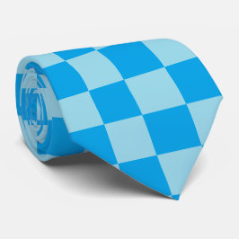 Gravata Blocos quadrados azuis geométricos