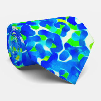 Gravata Blue and Green Abstract Pattern