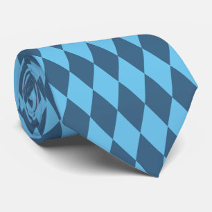 Gravata Blue Bavaria Rhombus Flag Pattern