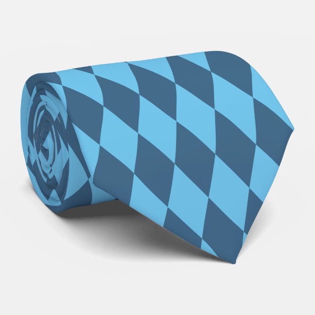 Gravata Blue Bavaria Rhombus Flag Pattern (Rolled)