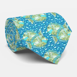Gravata Blue Fish