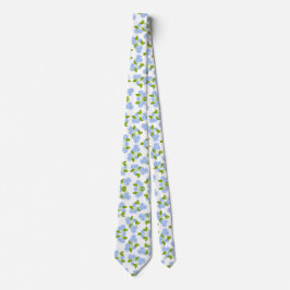 Gravata Blue Hydrangea Floral Tie
