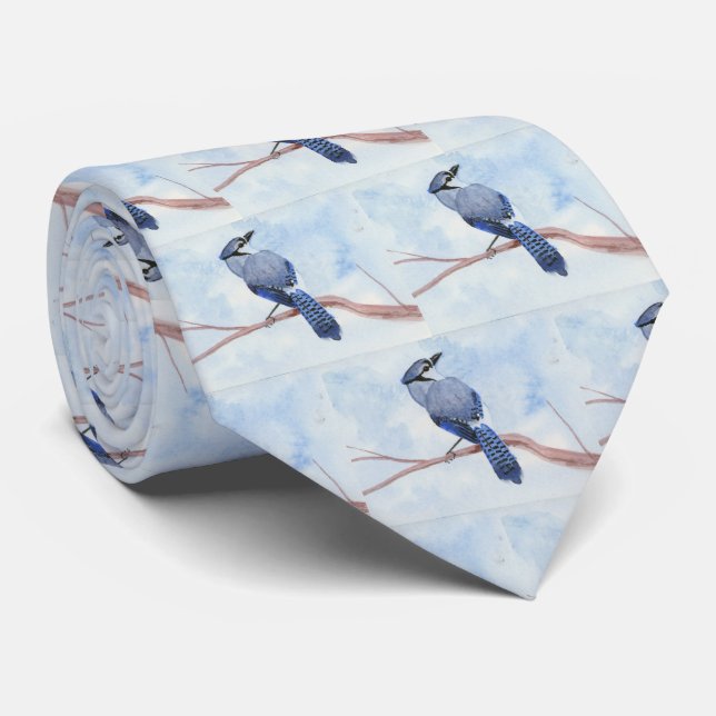 Gravata Blue Jay Neck Tie (Rolled)