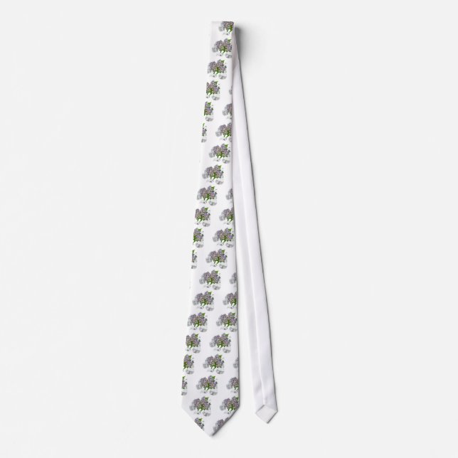 Gravata Blue Lace Hydrangea Tie (Frente)