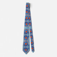 Blue Mandala Pattern Tie
