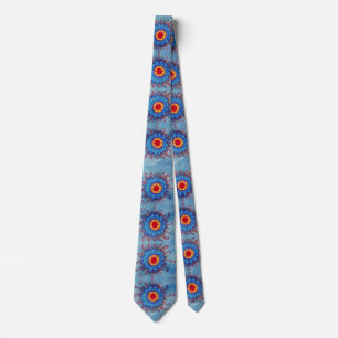 Gravata Blue Mandala Pattern Tie