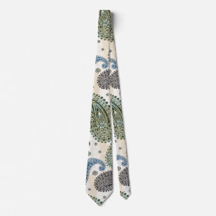 Gravata Blue Paisley