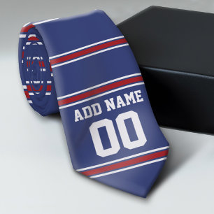 Gravata Blue Red Football Jersey Custom Name Number
