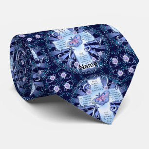 Gravata Blue Serenity Cross tie