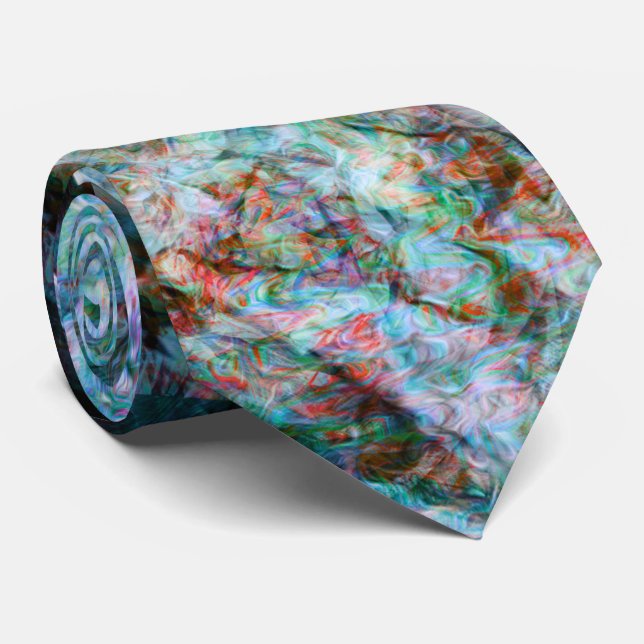 Gravata Blue Wave Lightning (Rolled)