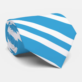 Gravata Blue White Stripes Pattern