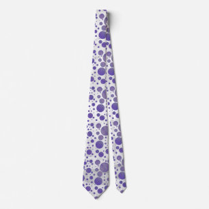 Gravata Blueberry Smear Polka Dot