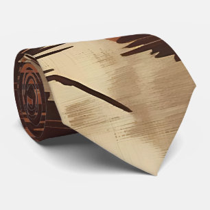 Gravata Bohemian Chic Brushaft Neck Tie