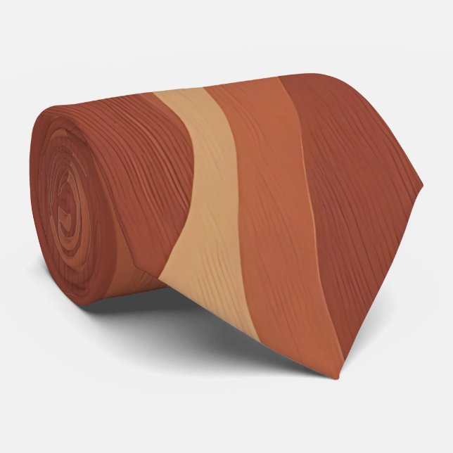 Gravata Boho Chic Earth Swirls Neck (Rolled)