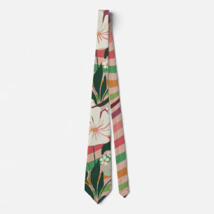 Gravata Boho nature ama o padrão floral