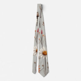 Gravata Boho Wildflower Neck Tie