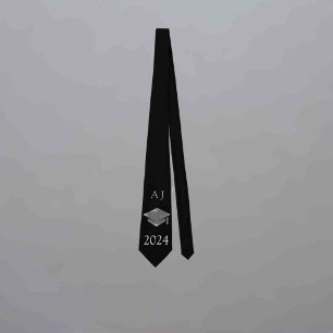 Gravata Boina de formatura 2024 -monogramada