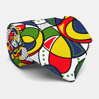 Gravata Bola Verde Azul Amarela