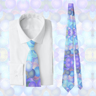 Gravata Bolas de disco em cores pastosas do arco-íris - 