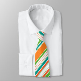 Gravata Bold Bright Stripes e pontos