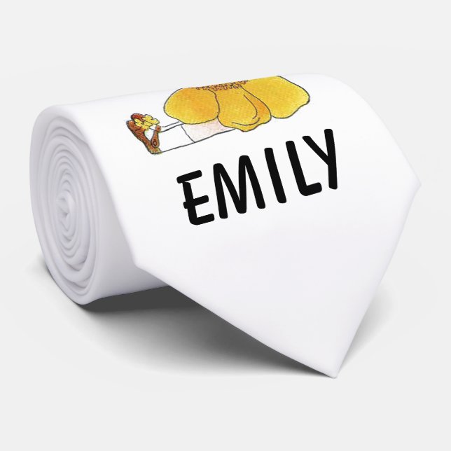 Gravata Bolinha Flor Menina Engraçada Menina Bonitinha (Rolled)