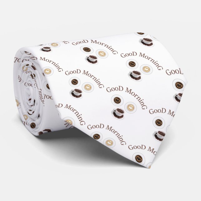 Gravata Bom dia com café (Rolled)