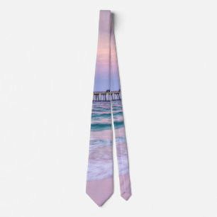 Gravata Bom dia Navarre Beach Pier Neck Tie