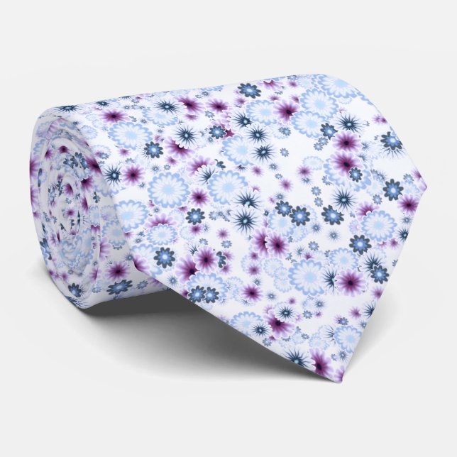 Gravata bomba floral 4 (Rolled)