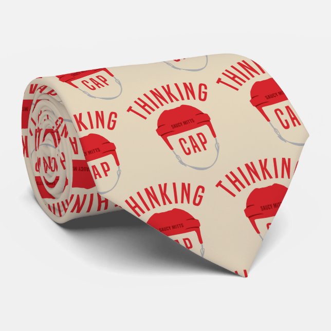 Gravata Boné de Pensamento do Hóquei Helmet (Rolled)