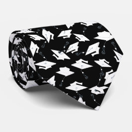 Gravata Bonés de formatura com Celebração em Branco a Pret