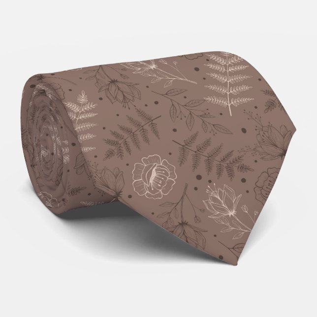 Gravata Bonita Torneira do Pescoço do Jardim Flor (Rolled)