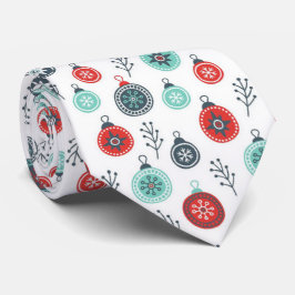 Gravata Bonitas Bolas e Pinheiro de Natal de Pastel