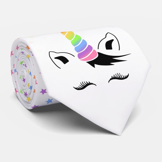 Gravata Bonito Pastel Unicorn (Rolled)