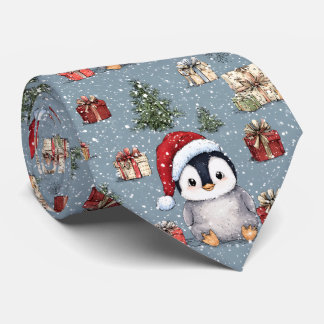 Gravata Bonito Pinguim Pinguim Natal
