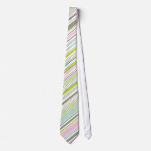 Gravata Bonito Tie de Stripes de Jardim Rosa