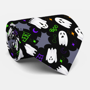Gravata Boo Ghosts Halloween