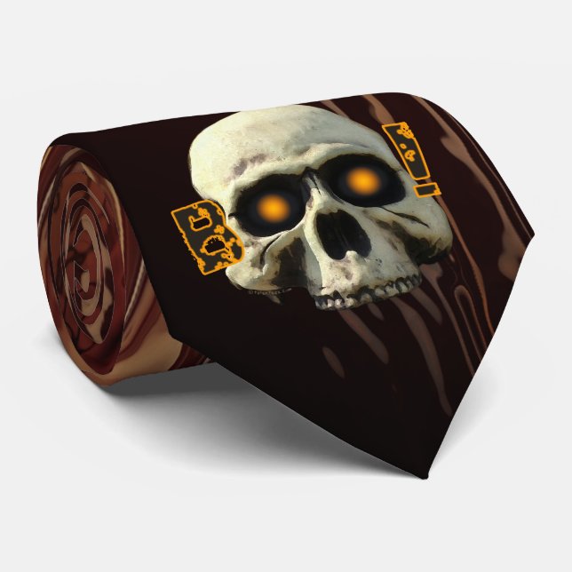 Gravata Boo Skull (Rolled)