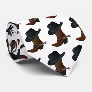 Gravata Boot Cowboy e Tie Chapéu