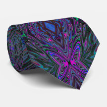 Borboleta Abstrata Magenta, Azul e Verde Alucinant