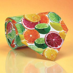 Gravata Borboleta de Frutas Cítricas de Verão Sazo