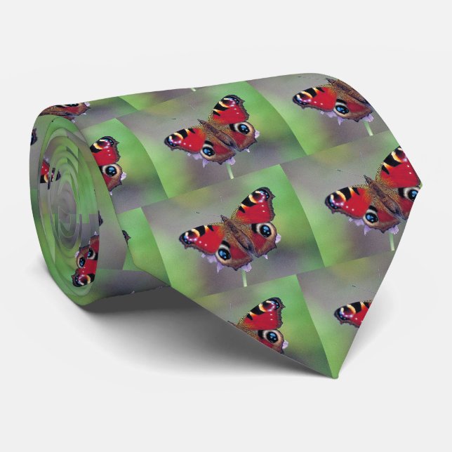 Gravata Borboleta de pavão (Rolled)