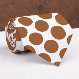 Gravata Borboleta Personalizada com Bolinhas Marro