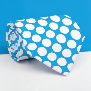 Gravata Borboleta Personalizada Pontos Jumbo Azul