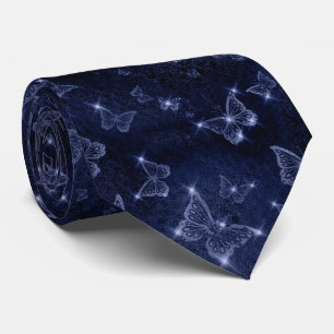 Gravata Borboletas de Grelha de Silver Sparkle