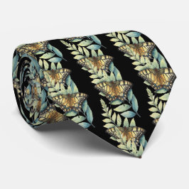 Gravata Borboletas Monarcas Belo Preto