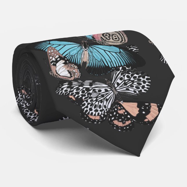 Gravata Borboletas Vintage (Rolled)