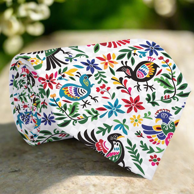 Gravata Borderline do Motifs Animal Foliage (Otomi) Mexica (Criador carregado)