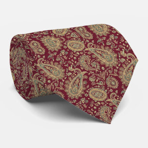 Gravata Bordô Paisley