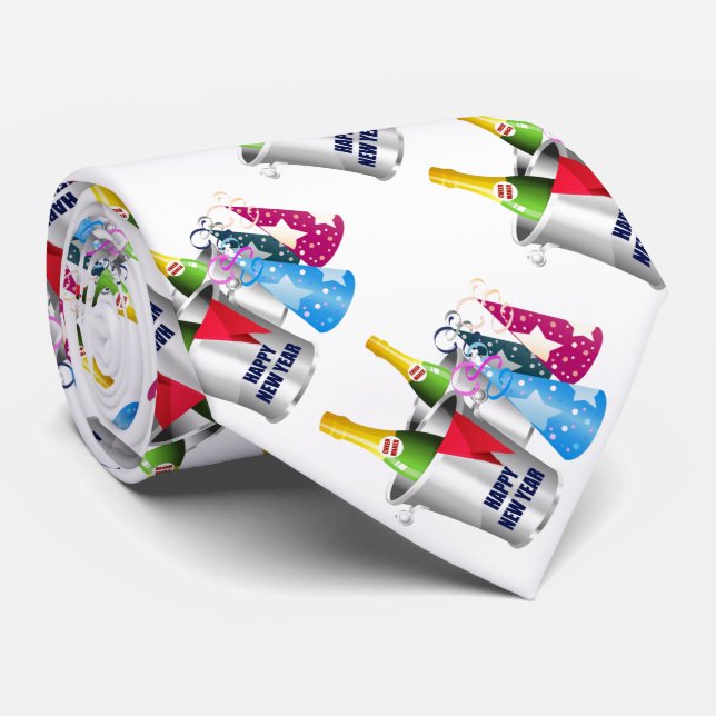 Gravata Borracha do feliz ano novo (Rolled)